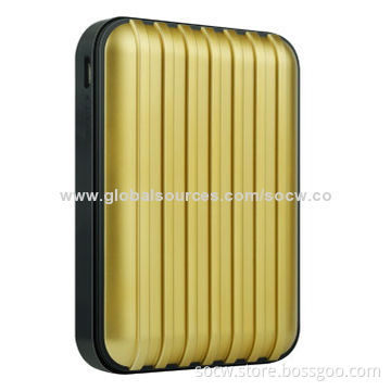 8,800mAh Emergency Mobile Phone Chargers with Portable Luggage Case Design